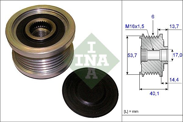 WILMINK GROUP Механизм свободного хода генератора WG1253774